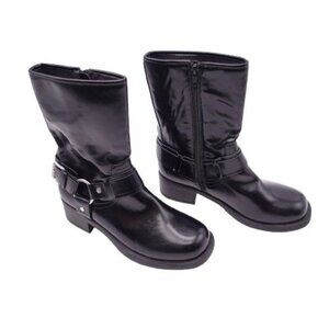 NEW Dolce Vita Armonda Harness Biker Moto Boots Size 6 Black